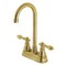 Kingston Brass KB497ACLSB Two-Handle High-Arc Bar Faucet, Brushed Brass KB497ACLSB - alternate 1